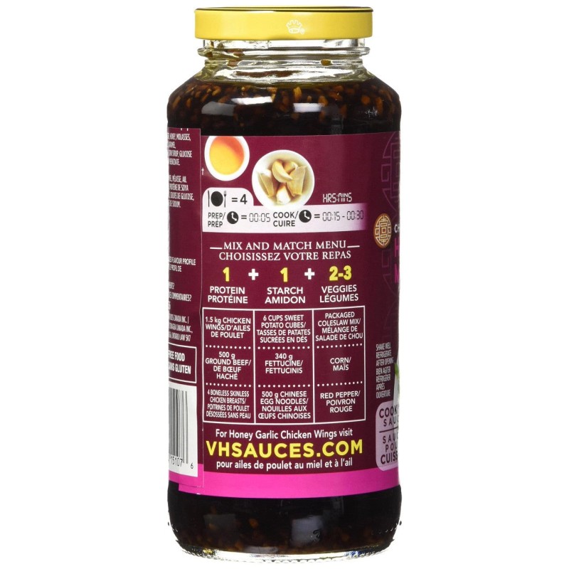 VH Honey Garlic Cooking Sauce, 341ml/11.5oz/j