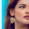 CENWA Monstera Gold Leaf Dangle Earrings (Leaf - Earrings CA)