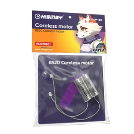 HISINGY Drone Motor for Firefly Collection & MACH 500,8520 Coreless Motor,Brushed Motors,DIY Mini Drones,Drone Accessories(1pc Anode,1pc Cathode) (Silver)