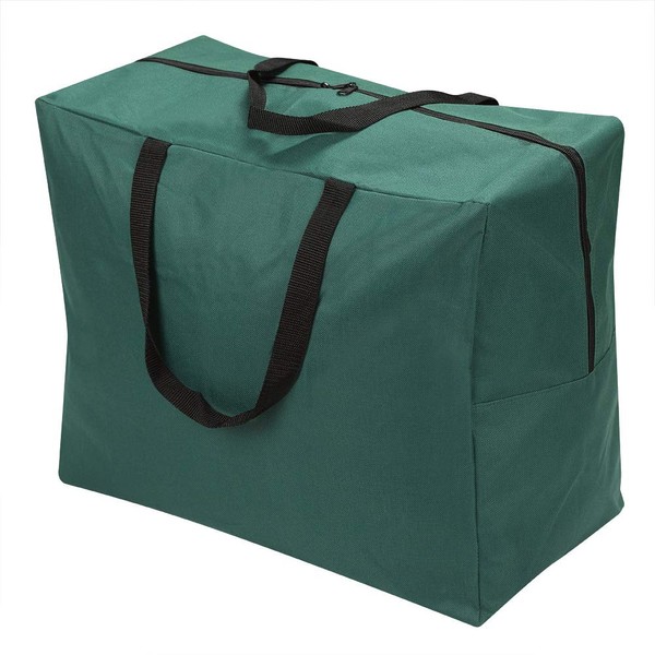 ProPik - Accesorios para adornos de Navidad, bolsa de almacenamiento, material de poliéster a prueba de desgarros, 15 x 9.8 x 18 pulgadas, con asas y cierre de longitud completa (verde)