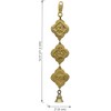 Two Moustaches Brass Shree Ganeshaya Namah Decorative Hanging Bells Standard