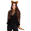 Brandsseller Animal Set Tiger Deluxe Headband Ears Tail Bow Tie