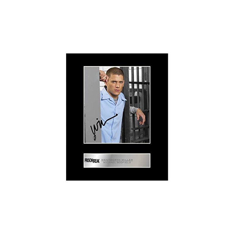 Wentworth Miller, Michael Scofield Signed Mounted Photo Display Prison Break