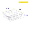 Sweet Home Collection Metal 2 Piece Dish Drying Rack Set