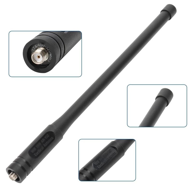 Walkie Talkie Tactical Antenna High Gain SMA Female Dual Band