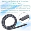 13524 Gray Vinyl Door Threshold Replacement Insert, 1-1/4 in.