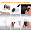Juego De 16 Botellas De Viaje De Silicona, Contenedor De