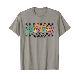 Retro Checkered Dietary Cook Appreciation Service Squad T-Shirt