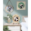 3 Sets Punch Needle Kits, Panda Punch Embroidery Kits for