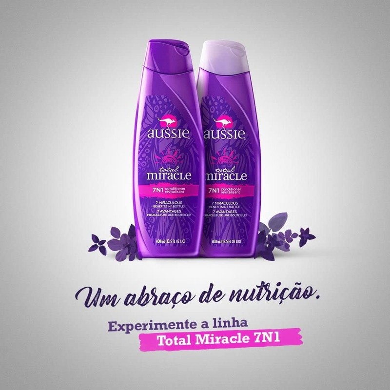 Aussie Total Miracle Collection 7N1 Shampoo, 12.1 Fluid Ounce