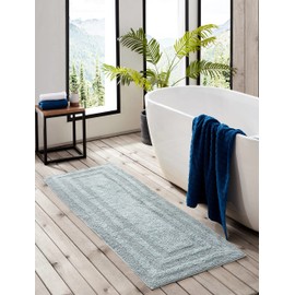 Eddie Bauer - Bathroom Rug Runner, Soft Tufted Cotton Bathroom Decor, Super Absorbent & Quick Dry (Logan Green, 60" x 22")