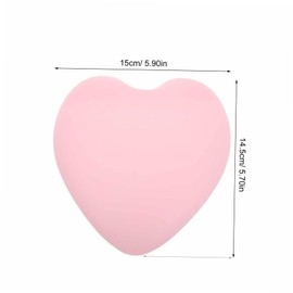 FRCOLOR Heart Shaped Pink Nail Hand Rest Cushion Portable Arm Rest for Manicure and Nail Art Durable Soft Material for Salon and Home Use Stylish Design