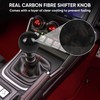 TIEVISHO Carbon Fiber Shift Knob Forged Marble Pattern Spherical Unique