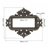 sourcing map Metal Label Holders, 55x43mm 12Pcs Vintage Lace-up Business