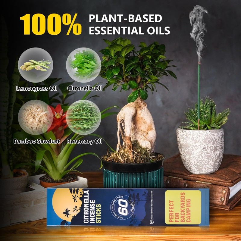 Citronella Incense Sticks 60 Pieces per Box - Citronella Incense