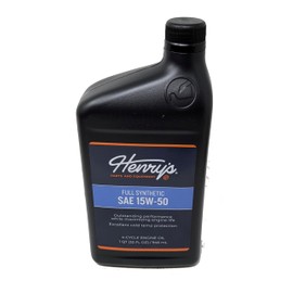 Henry's Pack of 4 H3057631 SAE 15W-50 Full Synthetic Engine Oil Quart and Fuel Treatment