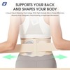 Ultra Thin Back Brace for Lower Back Pain Women, Lightweight