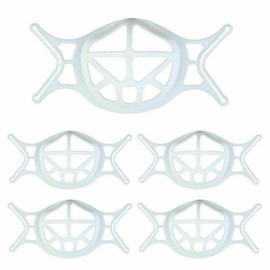 LEDON 3D Face Mask Bracket，10/20/50/100pcs White Mask Guards for Under Mask Spacers for More Breathing Room Mask Insert Support for Women to Keep Fabric off Mouth (10PCS White)