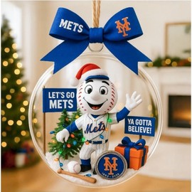 Christmas Decoration Tree Acrylic Accessory Cute US Baseball Team Charm lf1118 Free Size/a-10 * 38 5ea