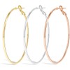Tomovely Big Gold Hoop Earrings for Women Girls,Dainty 14k Gold
