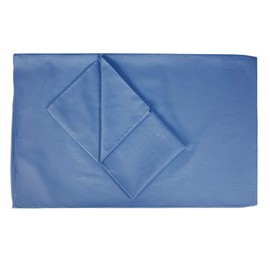 Cushion Cover 40 x 80 cm Set of 2 - 100% Cotton, Super Soft Premium Jersey Pillowcase, Simple and Elegant in Design, Made in Italy - Royal Blue