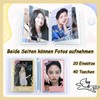 Caelura Mini Photo Album, 40 Pockets, Kpop Photocard Holder for