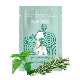 Que Bella Pore Minimize T-Zone or Full Facial Mask, 0.5 Oz (Pack of 2)