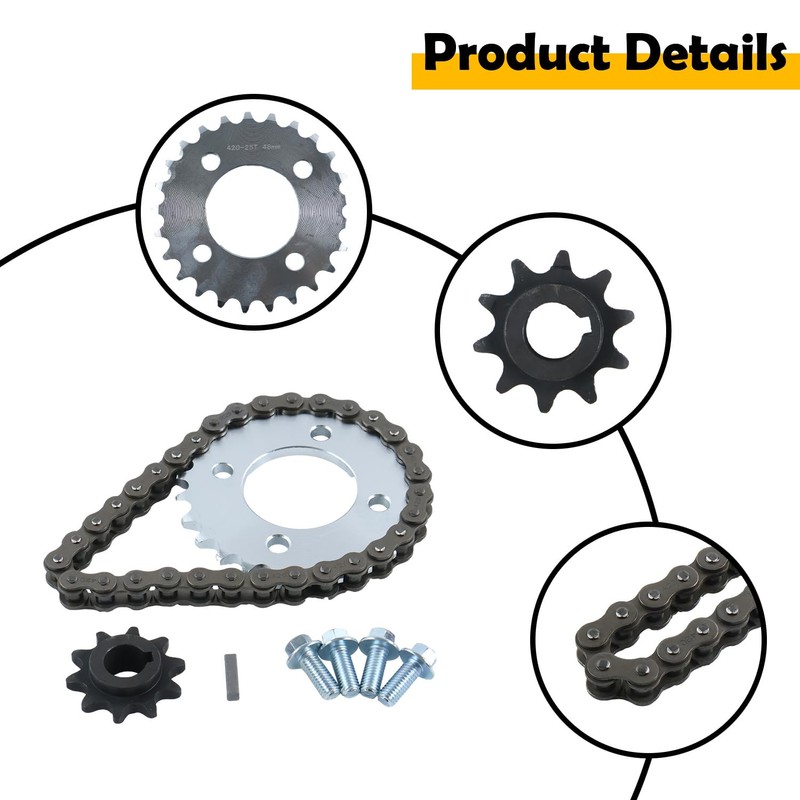 Etersec 420 Chain Sprocket Kit 25T Rear & 10T Front