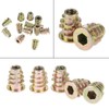Haosie Threaded Inserts, 50PCS M5 Wood Insert, M5*13mm Insert Zinc