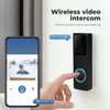 Kvenland Wireless Doorbell Ring with Chime, 1080P Smart Door Ring