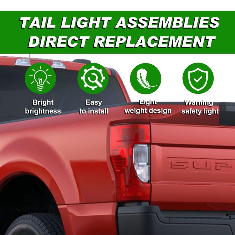 Lochnchn Tail Lights Rear Taillight Assembly Compatible with Ford F250