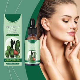 Aceite de pera espinosa orgánico multiuso piel seca cuerpo cabello (3pcs) Tamaño viaje 45ml, absorbe exceso de sebo, hidrata la piel, previene degradación del maquillaje, mantiene cutis mate y fresco
