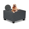 TOPHMDECOR Ottoman Cover Square,Waterproof Square Ottoman Covers Thick Slipcover for