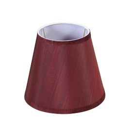 Aspen Creative 56016, Empire Uno Lamp Shade, Dark Red, 5" Top x 8" Bottom x 7" Slant Height, Slip UNO 33mm