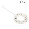 PATIKIL GX53 Light Base Socket, 2 Pack, White, Plastic, Medium