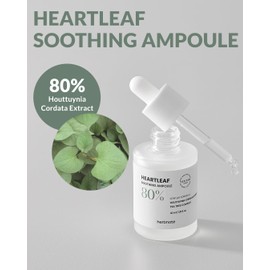 HERBNOTE Heartleaf Soothing Moisture Ampoule - Enriched with 80% Extracted Houttuynia Cordata, Teatree & Pantenol - Effective for Sebum Control - Clinical Tested, 1.35 fl.oz
