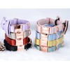 Unique style paws Dog Collar, Blue Silk Dog Collar with