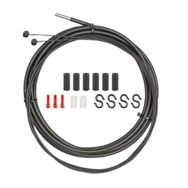 Iceropro Pro Series Bike Cable Kit - Teflon Coated Brake & Shift Cables with Oil-Infused Housing for Road & Mountain Bikes | Includes Aluminum Ferrules, End Caps (MTB)