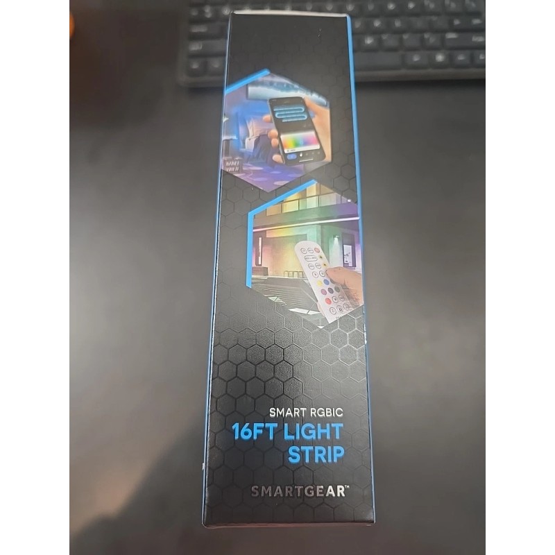 Smart Gear 16 ft Strip Lights, RGBIC Smart Light with
