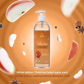 Vibratissimo Vibratissimo Play Gel Bratapfel 1000 ml I Gleitmittel mit Bratapfel Duft I Lubricant Gel für Silikon Toys & Latexkondome geeignet I water based