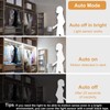 WOBANE Motion Sensor Stair Strip Lights,Rechargeable Motion Activated Closet Light,Battery