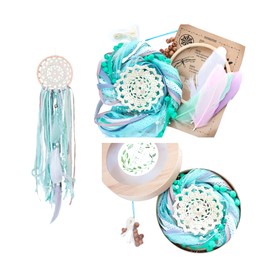 DIY Dream Catcher Kit Craft Set for Kids Stocking stuffer DIY Project Gift Make Your Own Dreamcatcher Birthday Activity for Kids 5 Inch Ring