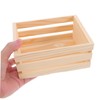ULTECHNOVO Wooden Storage Bins Desktop Wooden Storage Basket Decorative Crate
