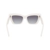 KARL LAGERFELD Women's KL6158S Sunglasses, White, One Size