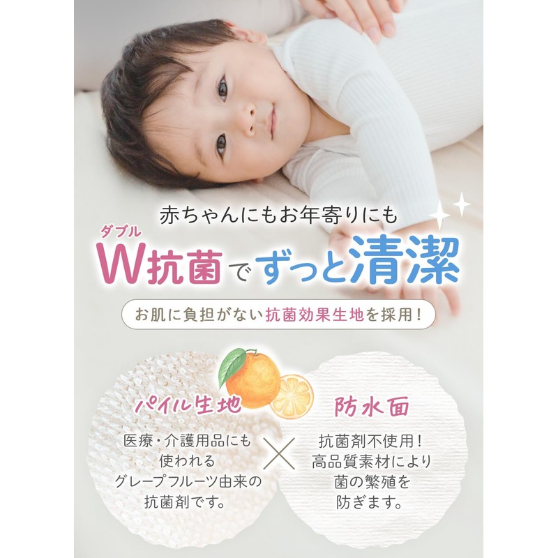 Kerata Waterproof Bedwetting Sheets, Completely Washable & Dryer Safe, 100%