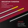 ARCCAPTAIN TIG Welding Tungsten Electrode 10-Pack 3/32"x 7"(Gold - 1.5%