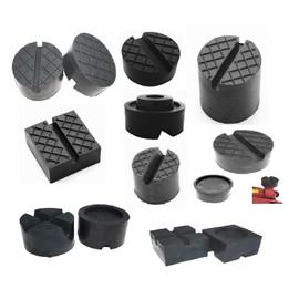 Rubber Pad in 41 Designs for Car Jack or Lifting Platforms Underlay Car Block Trolley Jack Buffer Tyre Change Truck Car Tuning Accessories (65 x 33 / Groove + Nipple)