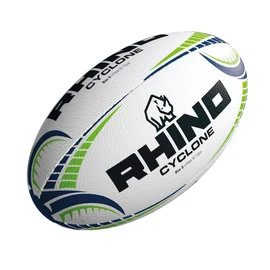 Rhino Cyclone XV Training Rugby Ball, Fluo Orange, Size 4