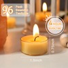 96 Packs Beeswax Tealight Candles, 100% Pure Beeswax Tea Candles