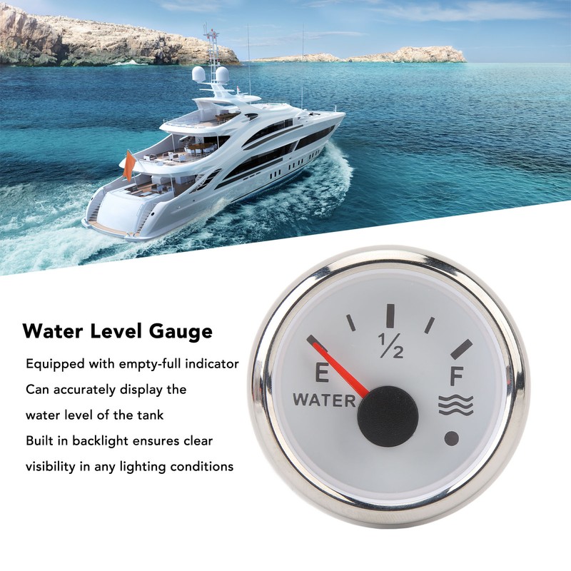 52MM Water Level Gauge E 1/2 F Colorful Backlight 240